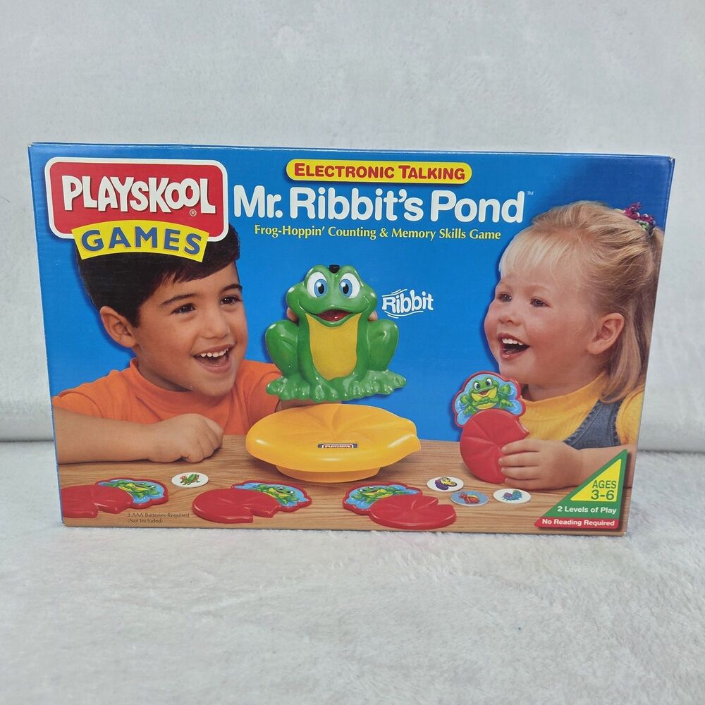Vintage 1996‎ Playskool Mr Ribbits Pond Electronic Talking Game Complete Tested
